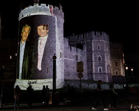 Four Arrested Following Pictures of Trump and Jeffrey Epstein Projected on Royal Windsor Castle