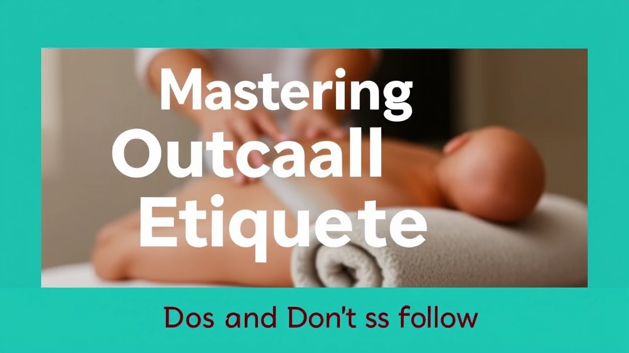 Mastering Outcall Massage Etiquette: Dos and Don'ts to Follow