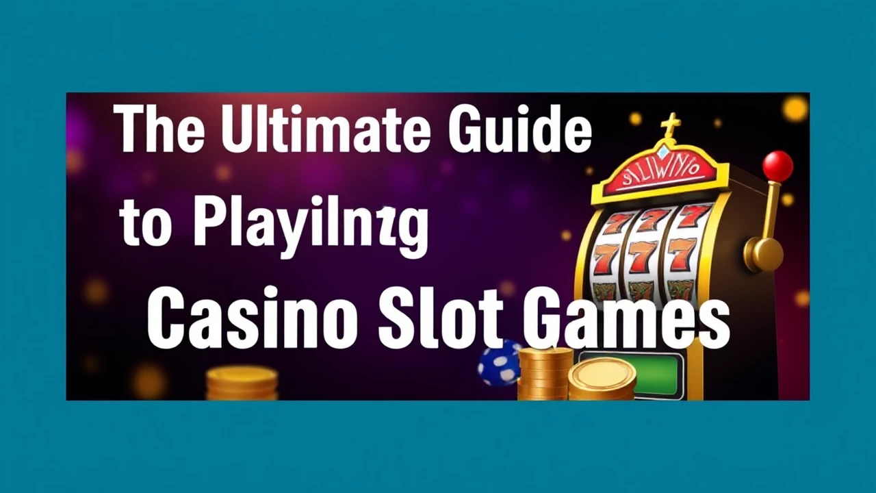 The Ultimate Guide to Playing Casino Slot Games
