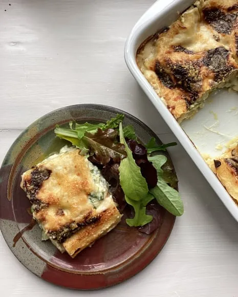 An Inspired Recipe for Lasagna with Courgette and Cheese Medley