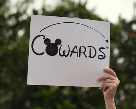 Numerous Demonstrate Outside Mickey Mouse Company Corporate Offices Over ‘Anti-Free Speech’ Kimmel Suspension